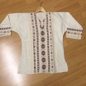 Embroidered Native American Top
